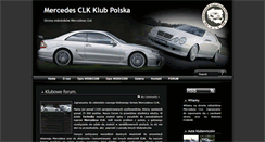 Desktop Screenshot of mercedes-clk.pl