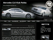Tablet Screenshot of mercedes-clk.pl